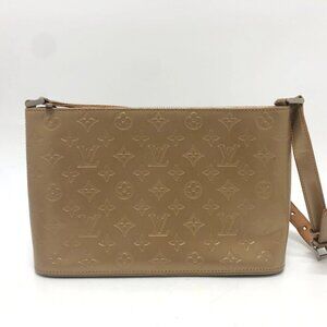 LOUIS VUITTON M55127 Monogram mat Alston Shoulder Bag matte leather Beige